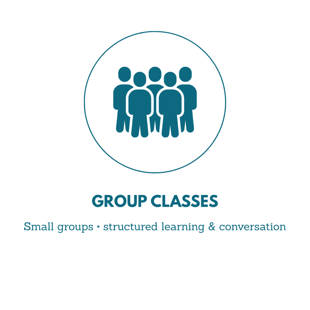French online group classes for couples, friends or more ©TheWaystoFrench